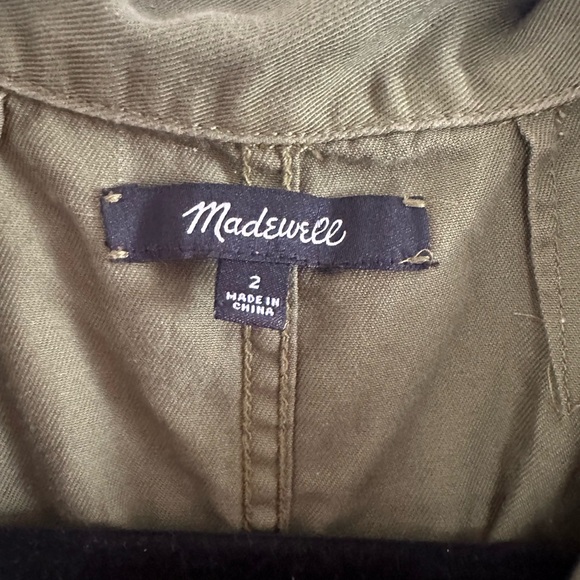 Madewell green Sleeveless Collar capris jumpsuit romper utility size women’s 2 - Picture 5 of 5